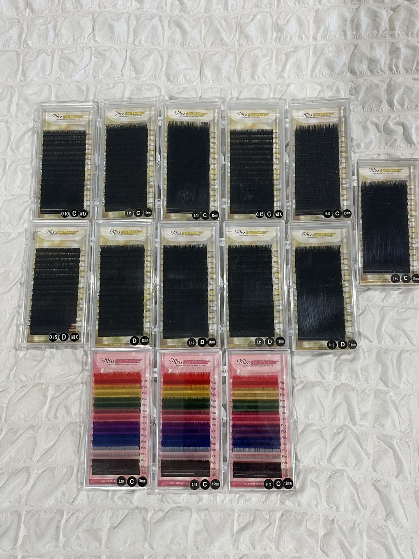 Individual Eyelash Extension Trays SET