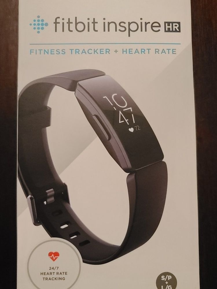 Fitbit Inspire HR New In Box ~Never Opened ~