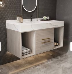 39.4 " Bathroom Ceramic Sink - NO Vanity (We Have 2 Available - Price is Per)