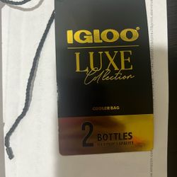 Igloo Luxe 2 Bottle Cooler Bag New 