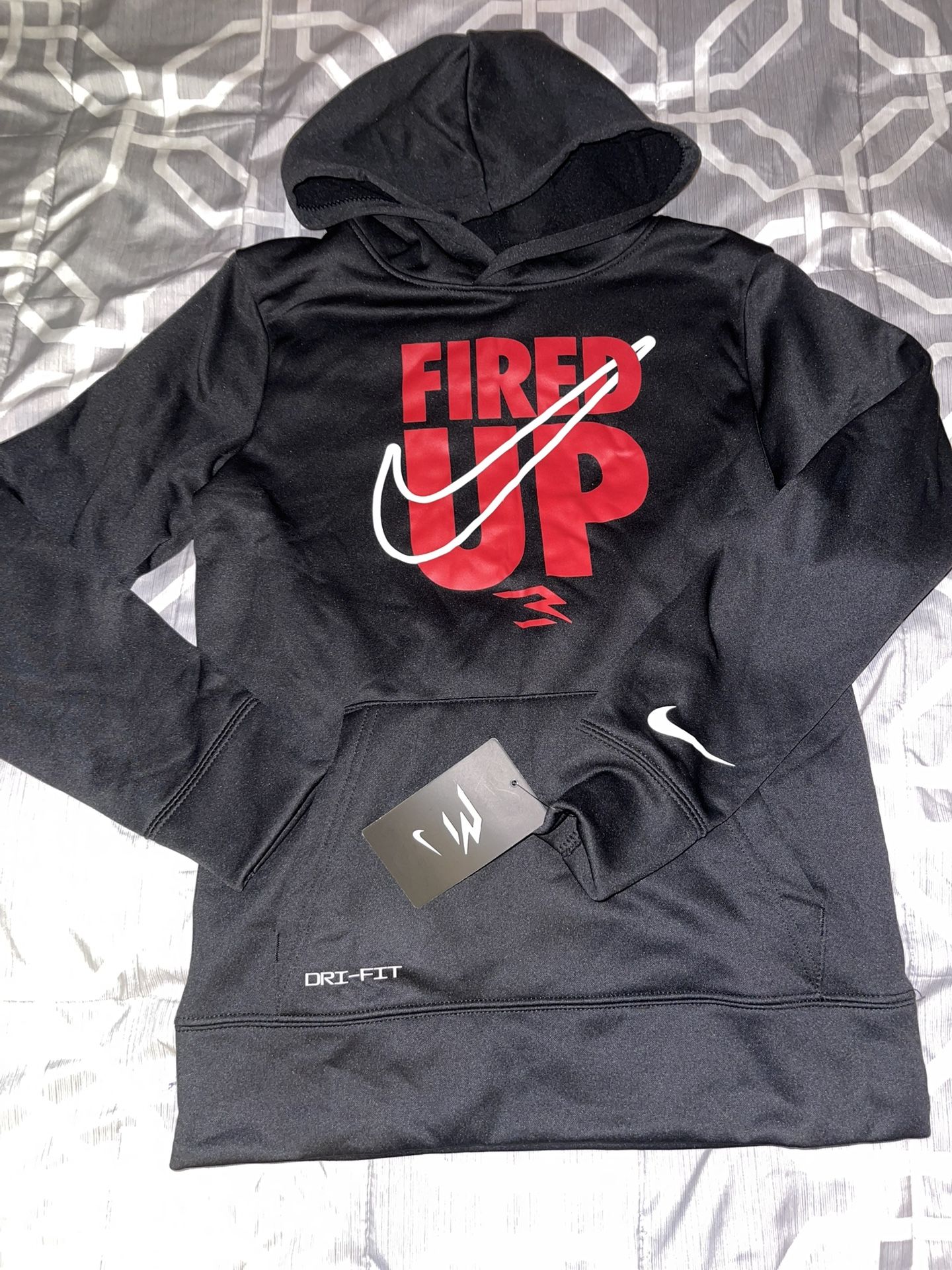 Nike 3BRAND by Russell Wilson Big Boys Dri -Fit Fleece Hoodie (size M)