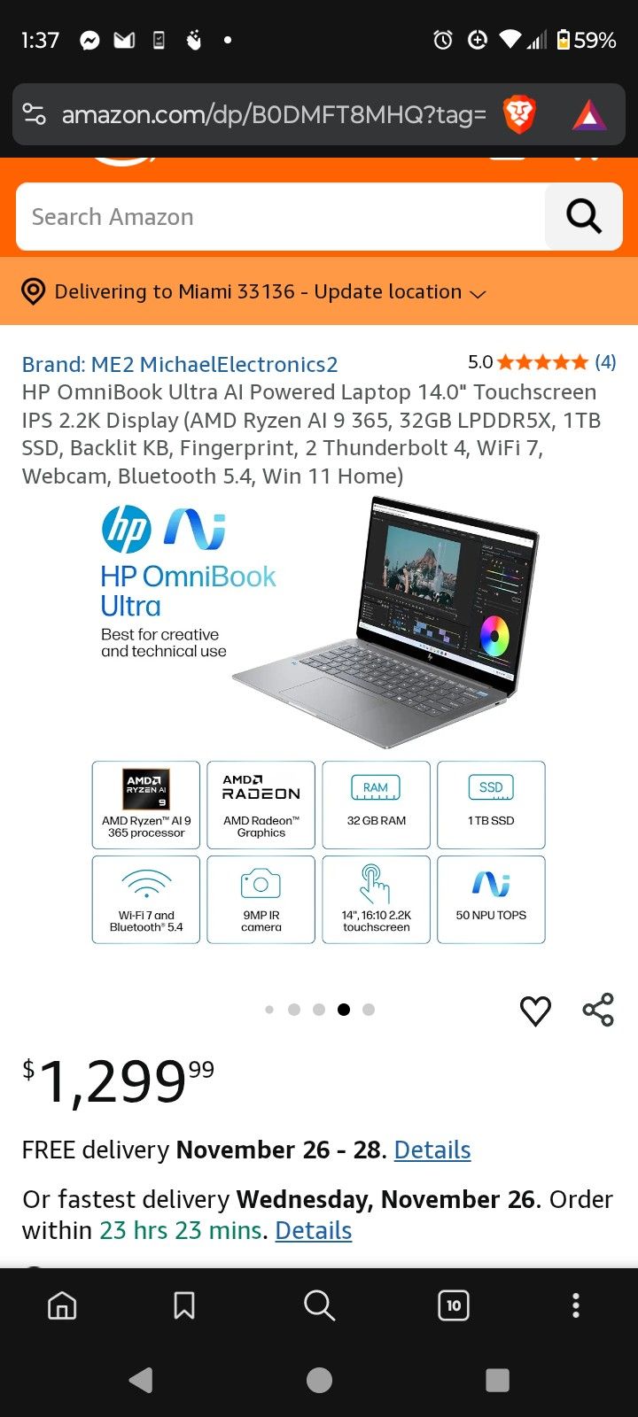 2025 HP Omnibook - AMD Core Processor