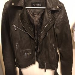Guess Leather Jacket ( Genuine Leather)