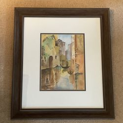 Large Professionally Framed Print Of Venice, Italy