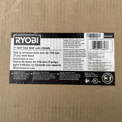 Ryobi 7” Wet Tile Saw