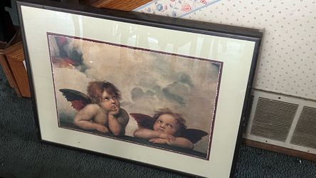 Framed Cherubs Angel Art Print