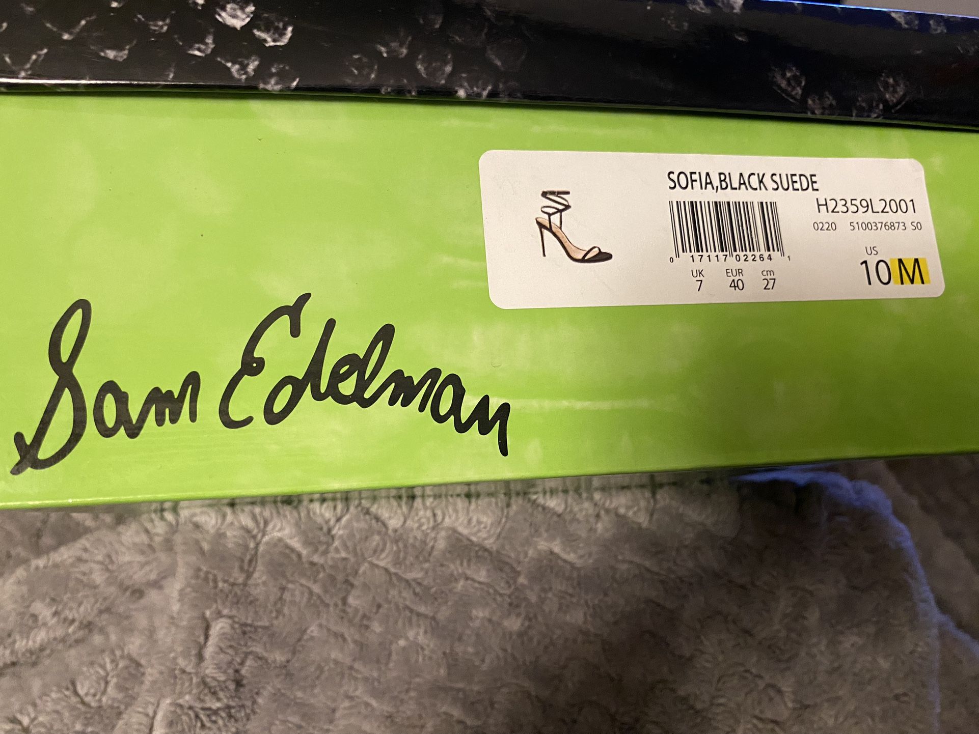 Sam Elderman Sofia Black Suede Black 10M