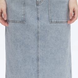 BRAND NEW WHISPY BETH MIDI DENIM SKIRT 
