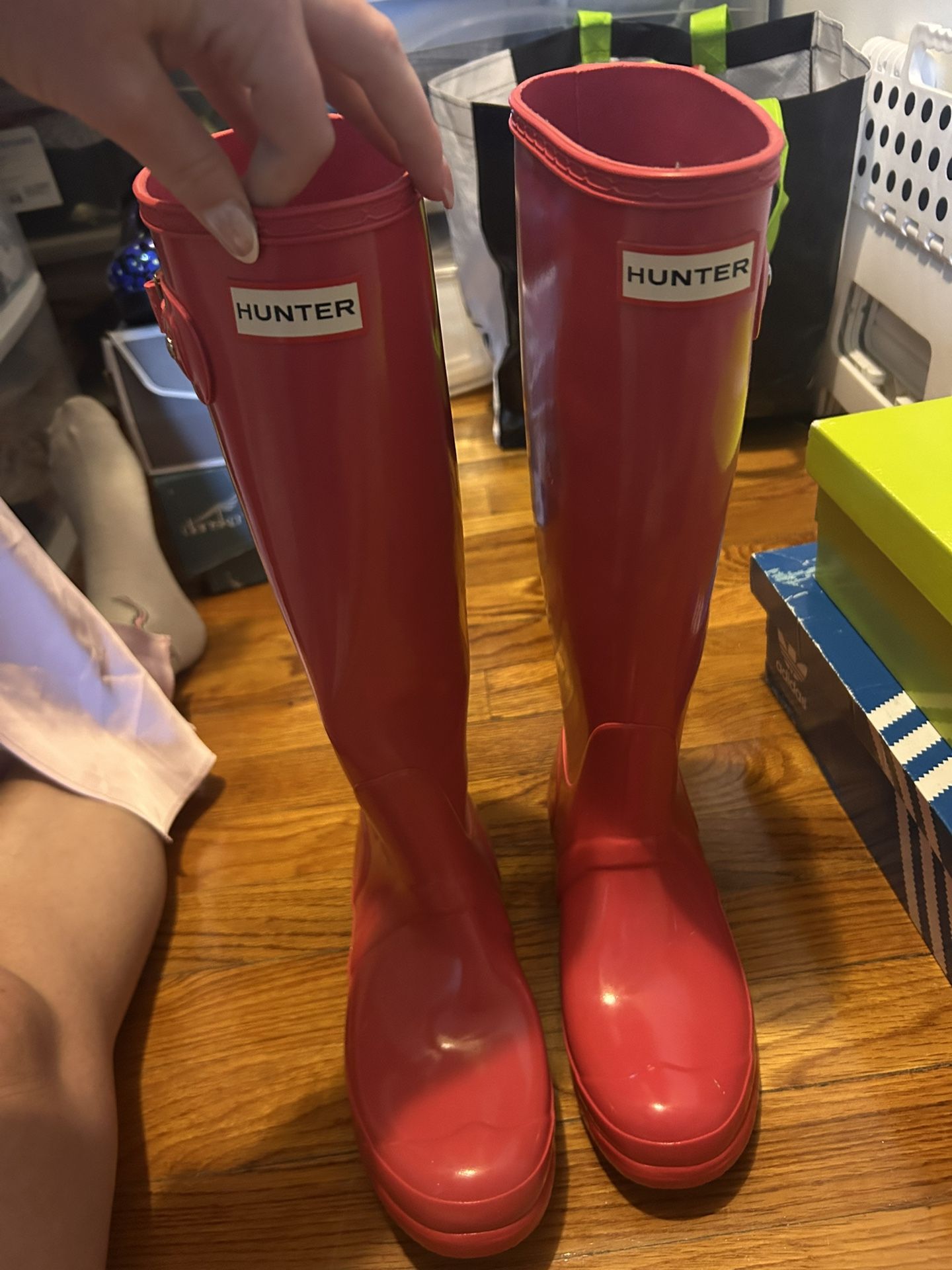 Pink Hunter Rain Boots 