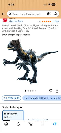 NEW Mattel Jurassic World Track N Attack Indoraptor