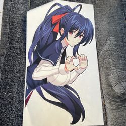 Large Anime Girl Car Decal sticker - permanent