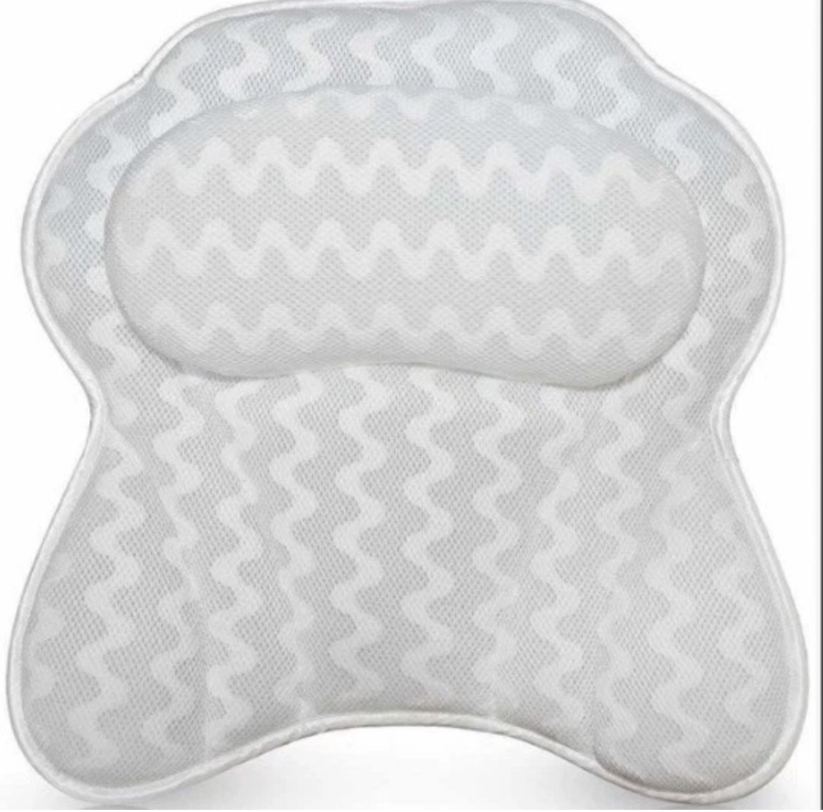 BATHTUB PILLOW ERGONOMIC SPA BATH CUSHION NECK & BACK SUPPORT