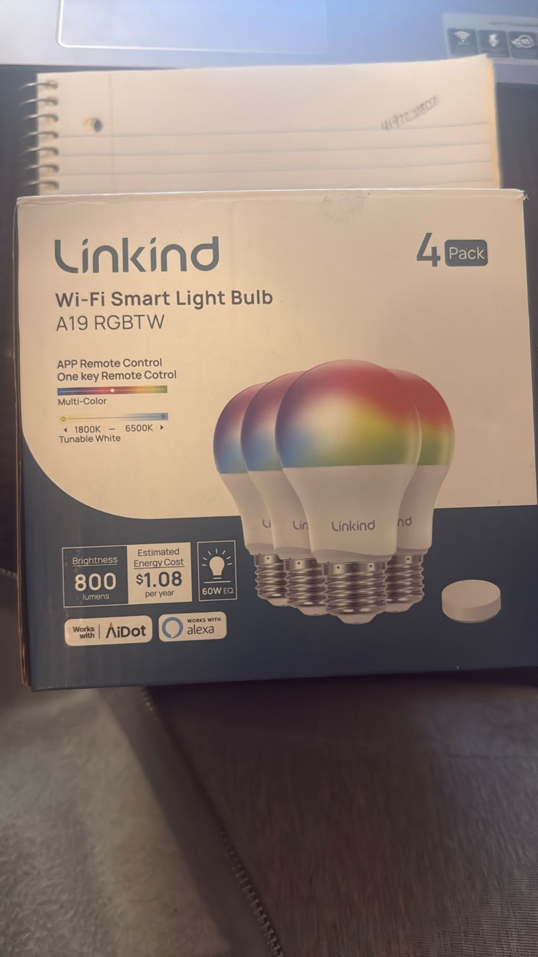 Linking Wi Fi Smart light bulb