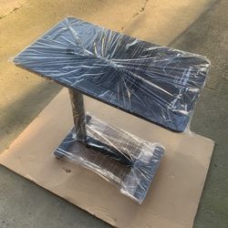 Black over bed table