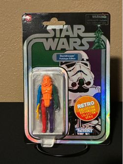 Star Wars, Retro Collection, Stormtrooper Prototype, Orange Head, 3.75” Fig.