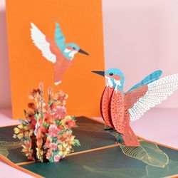 3D Pop-up Greeting Card with Envelope, for All Occasions