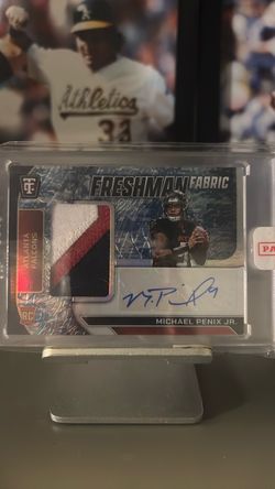 Michael Penix Jr. Freshman Fabric RC Auto Patch Card
