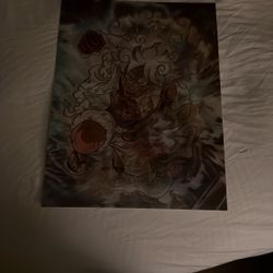 Monkey D Luffy Gear 5 Poster 3d