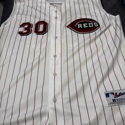 Vintage Cincinnati Reds Authentic Russell Athletic Jersey featuring the classic