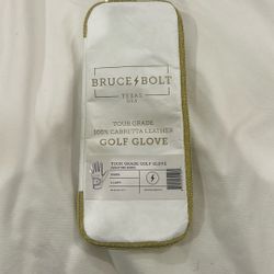 Brand New Never Used Bruce Bolt Golf Glove