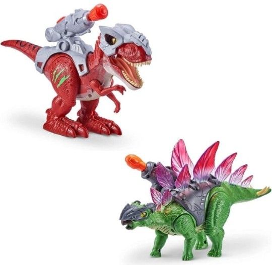 Robo Alive Dino Wars - Series 1 Combo Pack Stegosaurus and T-Rex