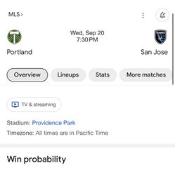 Timbers Vs San José 