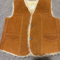 Genuine Leather Shearling Vest