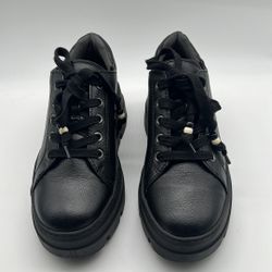 Zodiac Women's Bea Platform Lace-Up Sneakers Black  size 7.5 