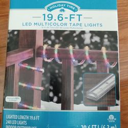 LED Multicolor Tape Lights. 19.6 Ft. 240 Led Lights.