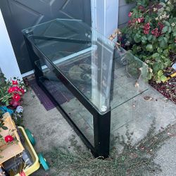 Glass Entertainment Center 