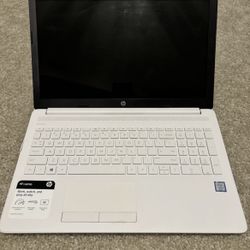 White Hp Laptop 14’ Intel