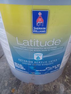 5 gallons exterior satin light green paint