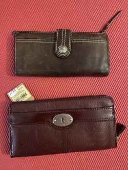 All Leather Fossil Wallets