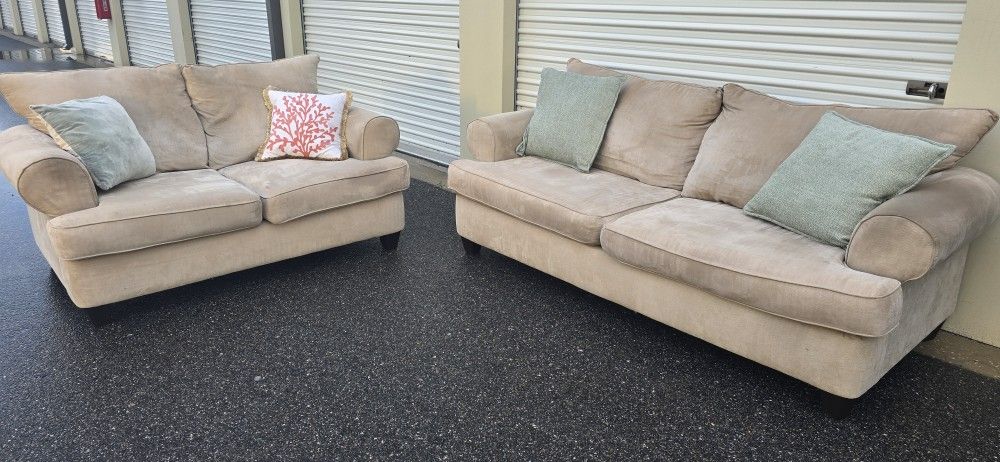 Sofa and loveseat (DELIVER OPTION)