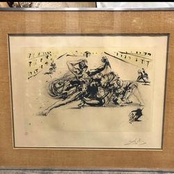 Salvador Dali Signed Lithograph Ltd Ed 182/250