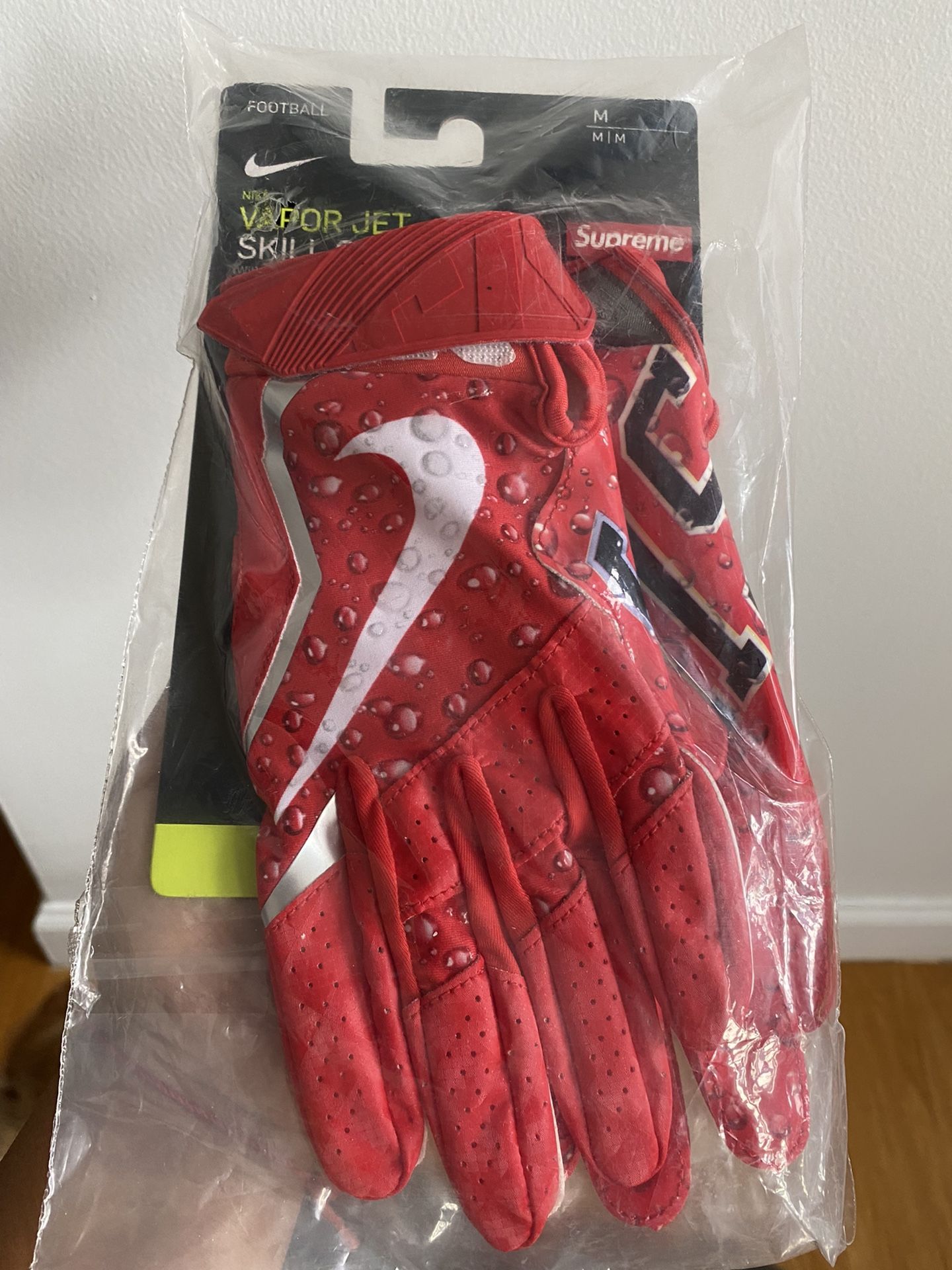 Football Gloves Supreme X Nike Football Supreme X Nike Vapor Jet