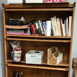 Solid Wood Barrister Bookcase