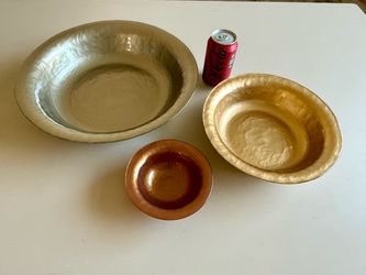 Southern Living Hammered Metal Bowls