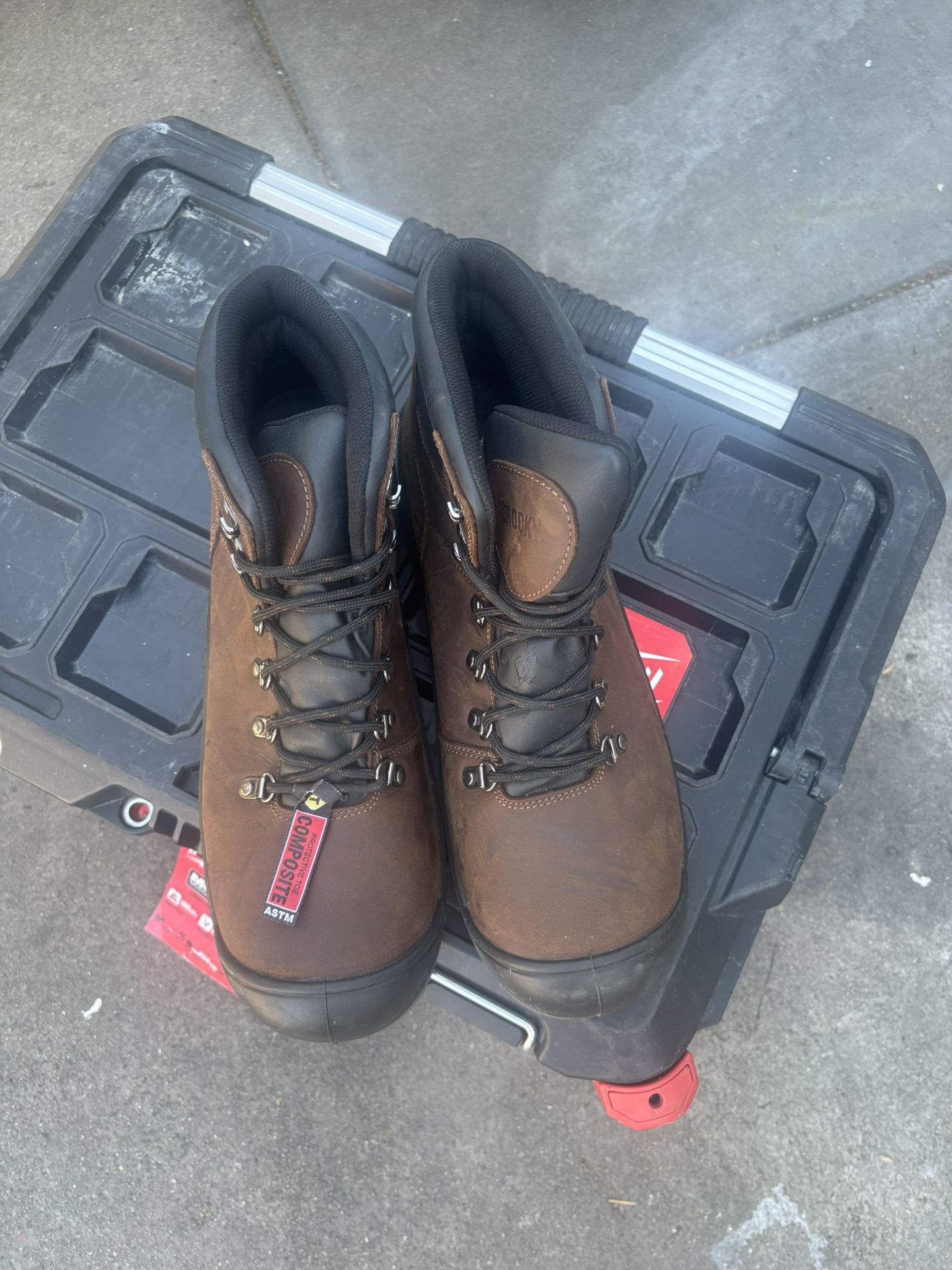Rocky Work Boots Waterproof Size 12 W