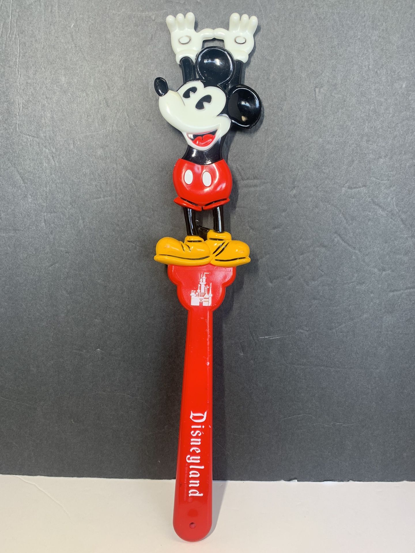 Vtg Mickey Mouse Walt Disney Disneyland Parks Back Scratcher 15 1/2" Hong Kong