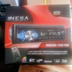 Nesa Bluetooth Car Stereo With Remote Control Brand New In The Box