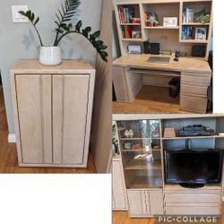 Entertainment/Desk/Hutch/Storage Unit Furniture Set