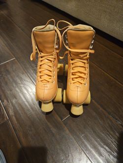 Peach Color Roller Skates