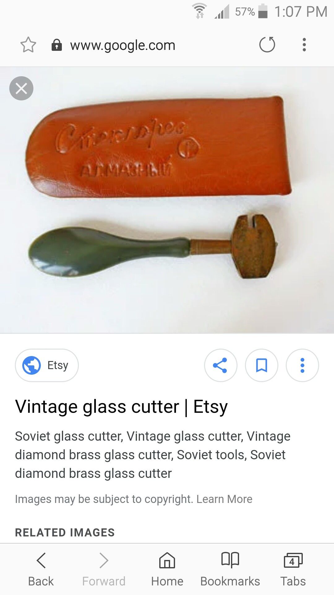 Antique glass cutter