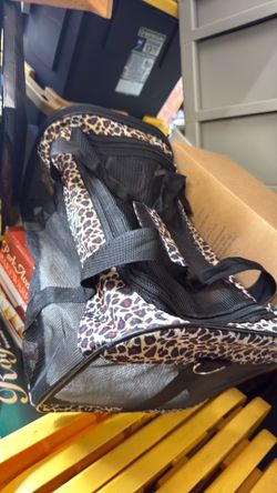 Leopard Print Pet Carrier – $20 OBO