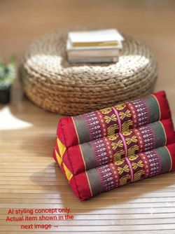 Traditional Thai Triangle Cushion Pillow Kapok Filling Handcraft