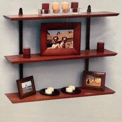 Real Organized Wood Shelf Wall Kit