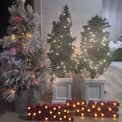 Holiday Trees And Signs