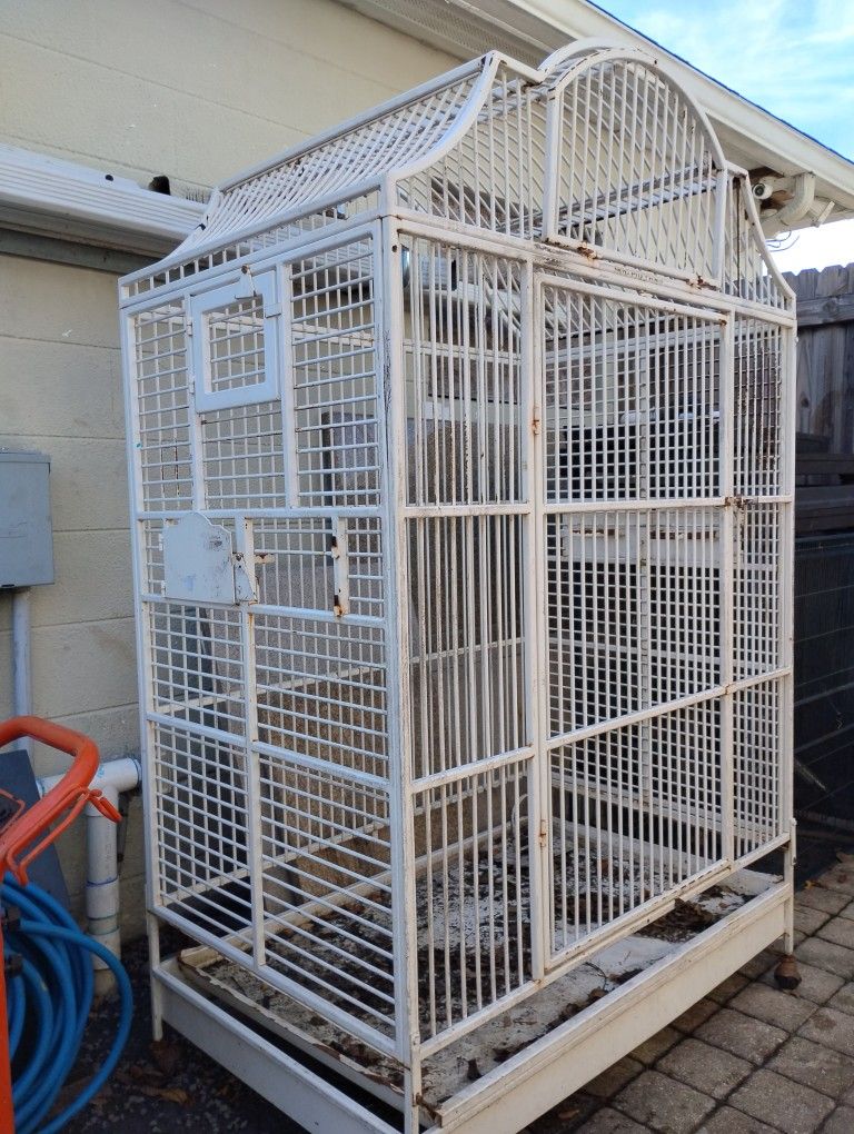 Xlarge White Bird Cage , For Big Birds