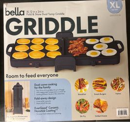 Bella XL Fold & Store Dual Temp Griddle